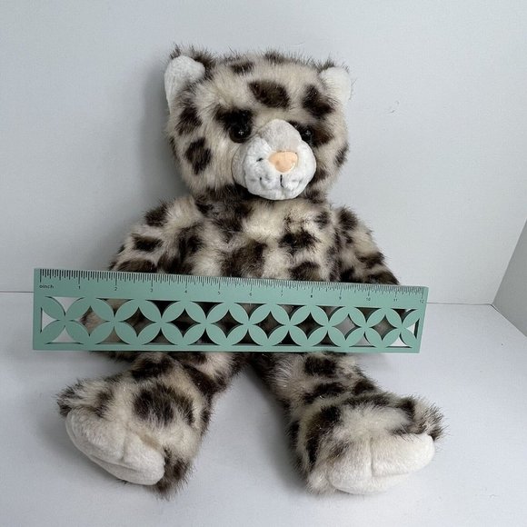 Build A Bear Workshop Plush Clouded Snow Leopard Cat Sparkle Stuffed Animal BAB - Picture 9 of 12